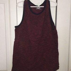 Boys red hawk tank top